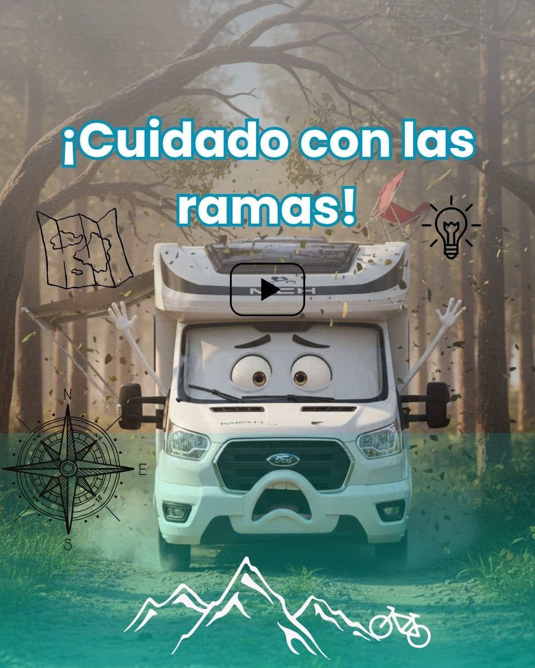¡CUIDADO CON LAS RAMAS! Protege la carrocería de tu Autocravana